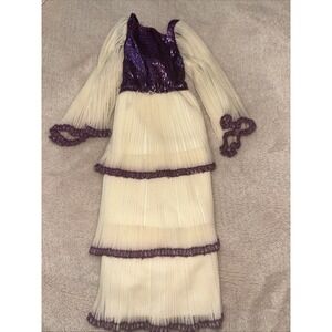 Vintage 1977 Mattel Barbie Marie Osmond‎ Fashion 9817 Deepest Purple Dress